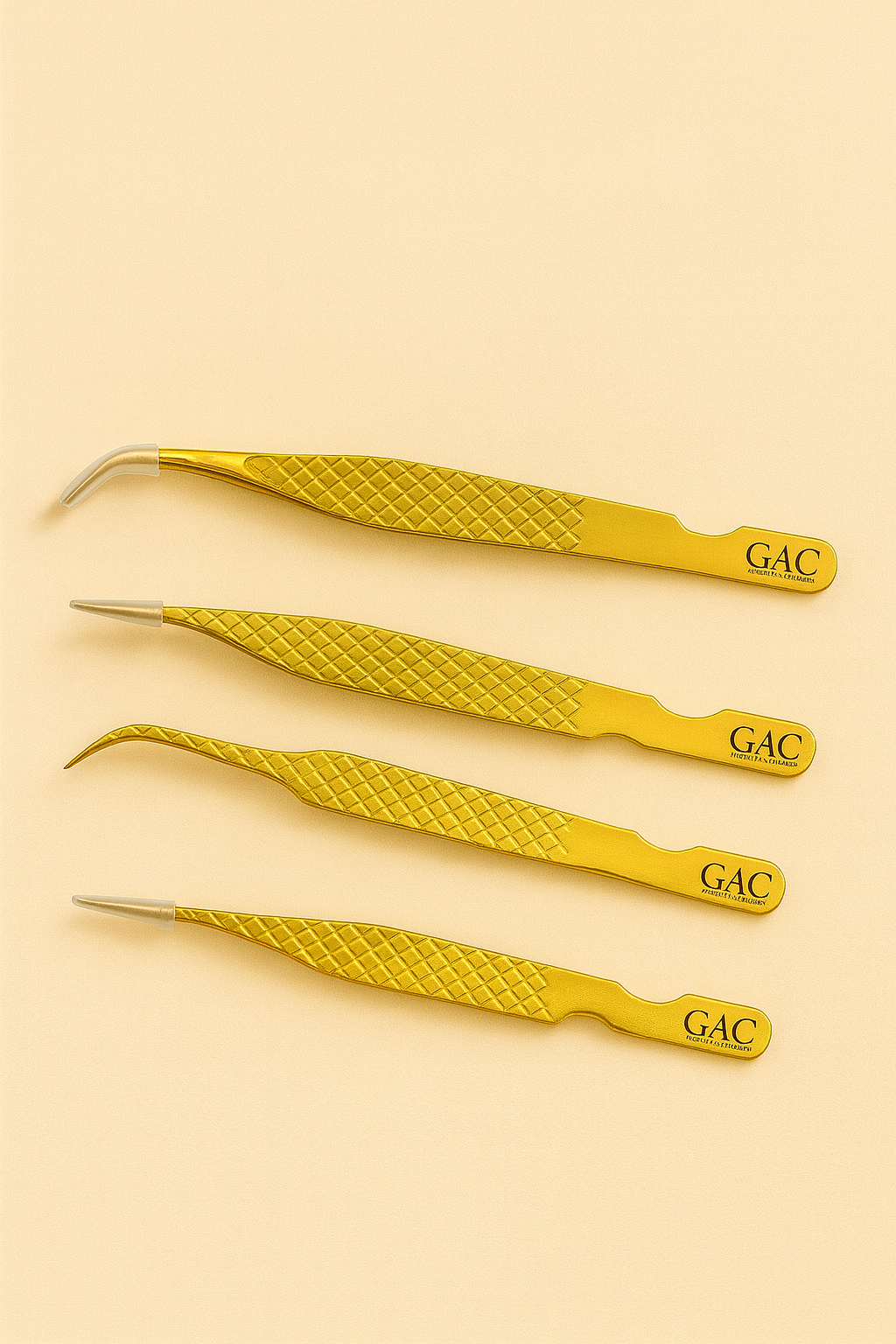 Set de 4 pinzas para pestañas postizas