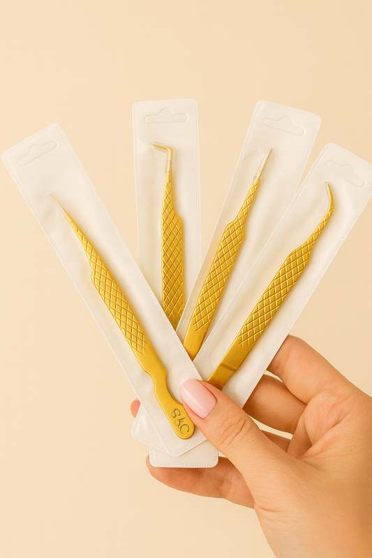 Set de 4 pinzas para pestañas postizas